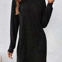 Vestito a Tinta Unita a maniche lunghe