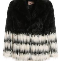 Pelliccia ecologica del brand TWINSET bicolore