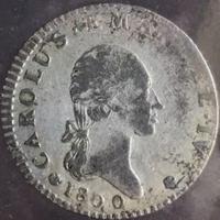 RARO 7,6 Soldi 1800 Carlo Emanuele IV Savoia argen