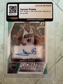 James Posey Nba signature series donruss optic