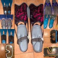 Set pinne subacqua e snorkeling