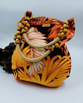 Borsa Artigianale "Handmade" Fantasia tropicale