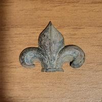 Stemma vintage giglio di Firenze da scavo