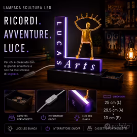 Lampada Lightbox LUCASARTS con Cassetto Retrogame