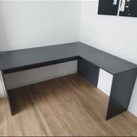 scrivania angolare antracite