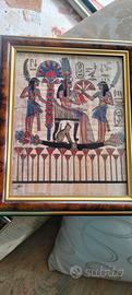 Quadro su foglio di papiro egiziano 