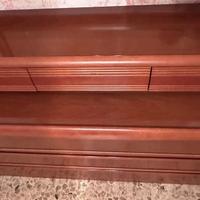 Cassettiera in legno massiccio con doppio piano