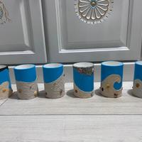 Lotto Portamatite legno tema mare fatto a mano