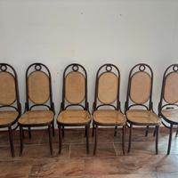 Sedie Thonet in paglia