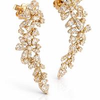 Orecchini lobo aear climber Oro 18k Diamanti