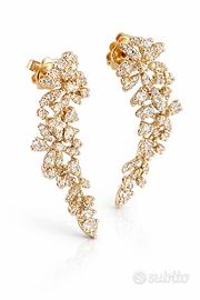 Orecchini lobo aear climber Oro 18k Diamanti