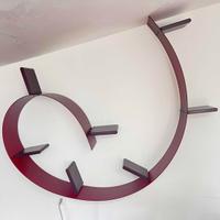 Libreria Kartell Bookworm  3,2 mt rosso vino