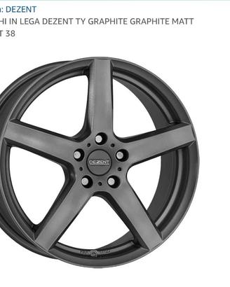 Cerchi lega Dezent 18" x Toyota/Lexus