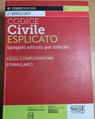 Codice civile esplicato - Ed. Simone