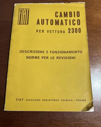 Manuale per Cambio Automatico Fiat 2300 del 1962