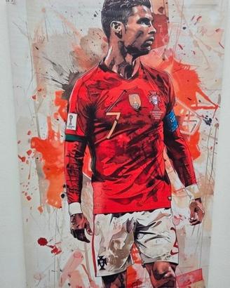Tela quadro Cristiano Ronaldo Portogallo