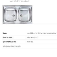 lavello 2 vasche inox