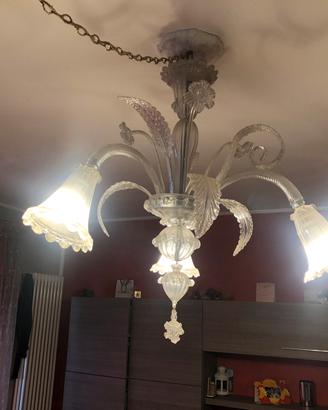 Lampadario di Murano a 3 luci