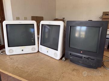 3 Mac Vintage: PowerMac 5500 Nero + 2 eMac Bianchi