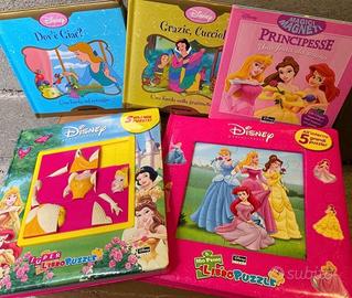 Libri principesse puzzle, magnieti