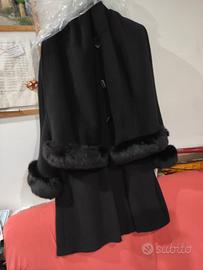 Cappotto donna Marina Rinaldi nero come nuovo tg21