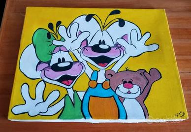 Quadro Diddl - Dipinto su tela 
