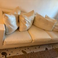 Divano VIBIEFFE in ecopelle bianca