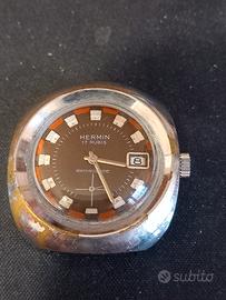 Orologio Hermin   svizzero anni 60