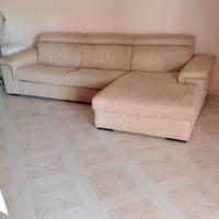 Divano letto angolare con penisola