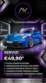 pulizia auto/furgoni/camper a domicilio 