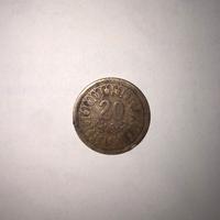 Moneta 20 millim Tunisia 1960-1380