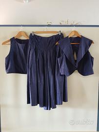 Completo chic 90s (3 pz) cotone/lino Made in Spain