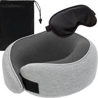 Cuscino da Viaggio Memory Foam con Mascherina e Ta