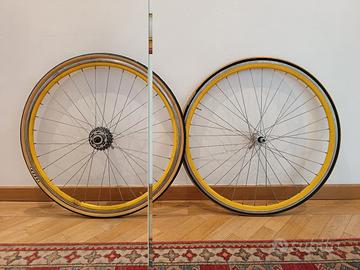 Coppia ruote bici corsa 