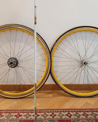 Coppia ruote bici corsa 