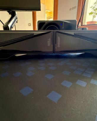 Casse PC Ovboost Twin01 2.0 con LED – nere