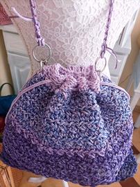 Borsa sfumata viola