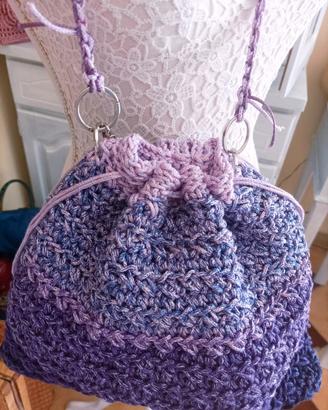Borsa sfumata viola