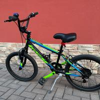 Bici 20” con ammortizzatore e cambio