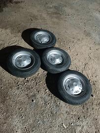 Ruote complete per fiat 500 o 126 d epoca