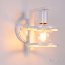 Lampada da parete bianco Vintage 