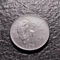100 Lire Anno 1979 Nutrire il Mondo Italia