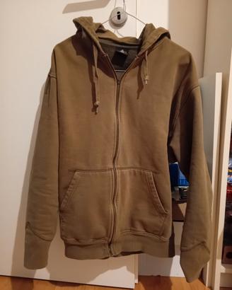 Felpa Foot Locker tg L militare con cappuccio