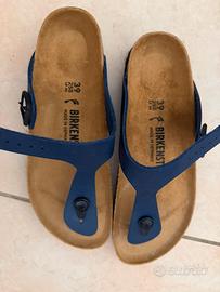 Infradito Birkenstock modello Gizeh taglia 39 Blu