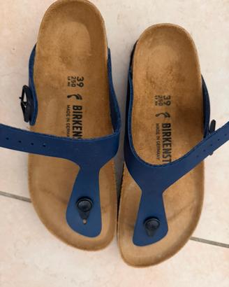 Infradito Birkenstock modello Gizeh taglia 39 Blu