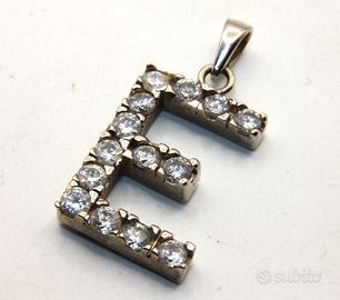 Stupendo pendente argento pietre CZ
