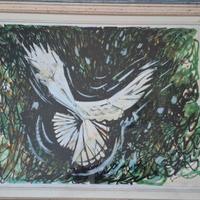 quadro arredamento  tecnica mista  firmato 