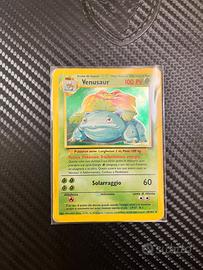 Venusaur holo set base 15/102 italiano