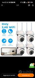 N 4 Telecamera 360° wifi 2.4. + 2 SD 256gb