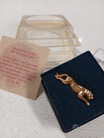 Spilla pantera in oro 24 carati vintage